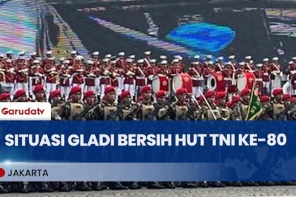 Panglima TNI Gelar Gladi Bersih Puncak Acara HUT TNI Ke-80