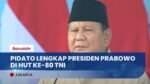 [FULL] Pidato Lengkap Presiden Prabowo Pada HUT ke-80 TNI di Monas