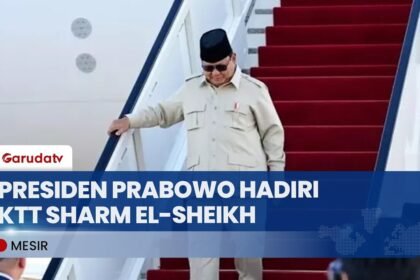 Presiden Prabowo Tiba di Mesir Hadiri KTT Perdamaian