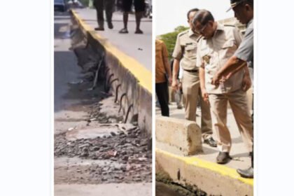 Gubernur Pramono Anung meninjau langsung proyek jalan beda tinggi di Pejagalan, Penjaringan, Jakarta Utara.