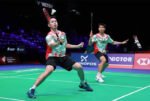Sabar/Reza melaju ke perempatfinal Hylo Open 2025 setelah mengalahkan Popov bersaudara di Saarbrucken, Jerman.