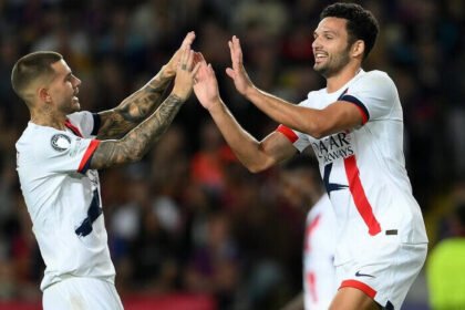 Gol penentu Goncalo Ramos di menit akhir bawa PSG kalahkan Barcelona 2-1 di Liga Champions.