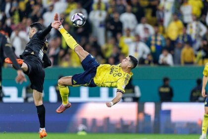 Gol cantik Ronaldo ke gawang Al Khaleej (Dok. Istimewa)