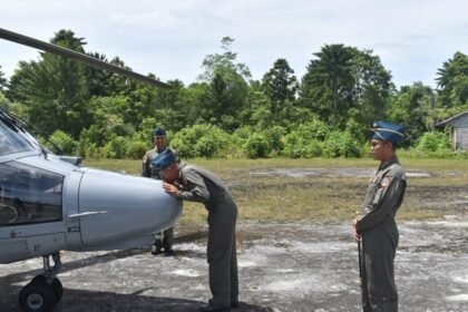 Kapten Laut Ahmad Fahmi Jadi Captain Pilot Helikopter AS 565 MBe Panther di Biak