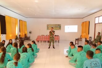 Satgas TMMD ke-126 Sosialisasikan Bahaya Radikalisme dan Terorisme kepada Pelajar di Tidore