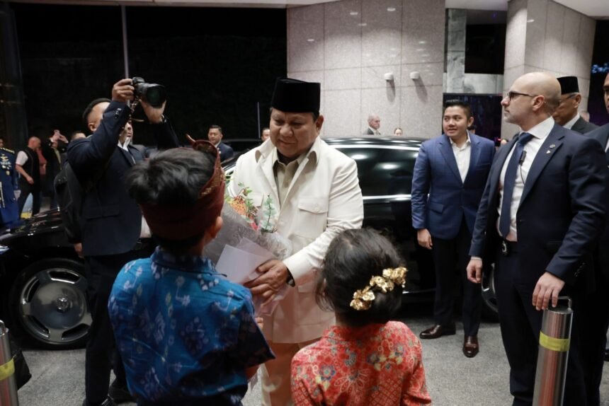 Presiden Republik Indonesia Prabowo Subianto ke Sydney, Australia, disambut antusias oleh diaspora Indonesia