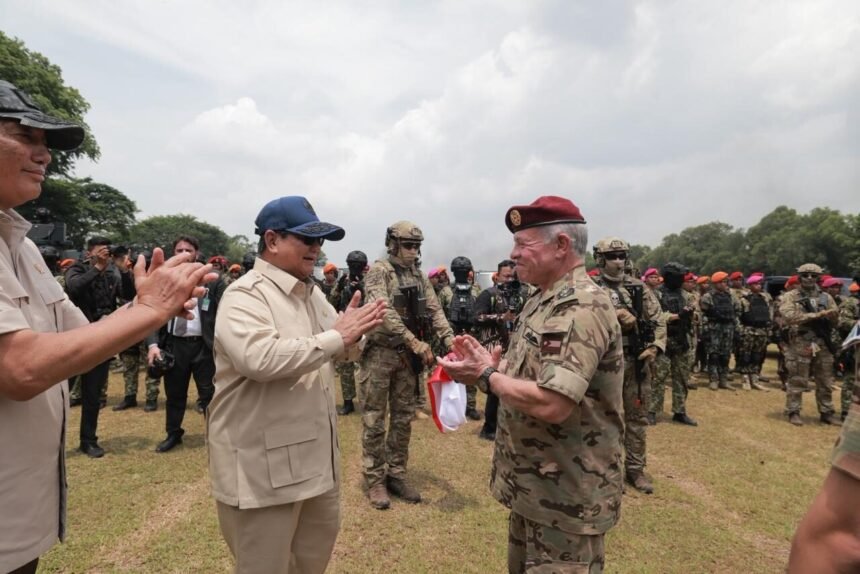 Prabowo dan Raja Abdullah II Saksikan Demontrasi Drone dari TNI & AB Yordania