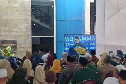 Perayaan Milad ke-113 Muhammadiyah yang digelar Pimpinan Wilayah Muhammadiyah (PWM) DKI Jakarta pada Minggu (23/11/2025) di Gedung Dakwah Muhammadiyah, Kramat, Jakarta Pusat