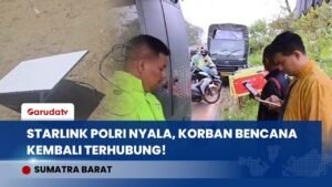 GAK JADI ISOLASI! POLRI KIRIM STARLINK UNTUK ACEH & SUMATRA! WARGA LANGSUNG TELEPON KELUARGA!