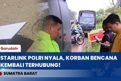 GAK JADI ISOLASI! POLRI KIRIM STARLINK UNTUK ACEH & SUMATRA! WARGA LANGSUNG TELEPON KELUARGA!