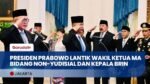 Presiden Prabowo Lantik Wakil Ketua MA & Kepala BRIN Baru Arif Satria!