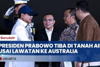 Presiden Prabowo Tiba di Jakarta Usai Temui PM Australia Anthony Albanese