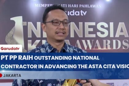 PT PP Raih Penghargaan Kontraktor Nasional Pendukung Visi Asta Cita di IK Awards 2025