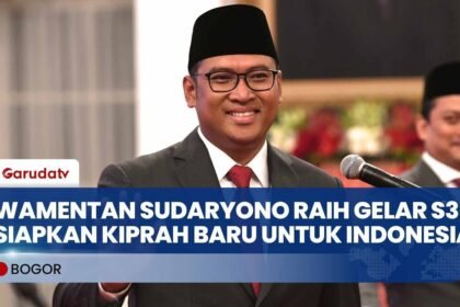 Wamentan Sudaryono Sandang Gelar Doktor Manajemen Bisnis dari IPB