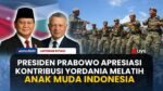 Presiden Prabowo Apresiasi Kontribusi Yordania dalam Melatih Anak Muda Indonesia | HIGHLIGHT PRABOWO
