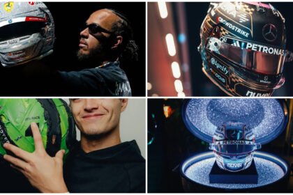 Parade Helm Spektakuler di F1 GP Las Vegas : Dari Glitter Hingga Chrome Party