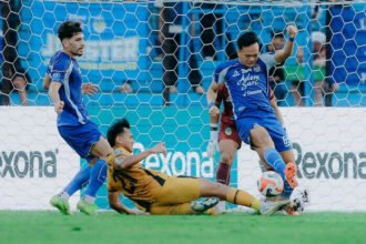 PSIM Yogyakarta menuntaskan duel pekan ke-13 BRI Super League dengan kemenangan tipis 1-0 atas Bhayangkara FC.(Foto: @psimjogja_official)