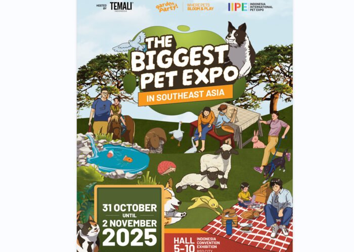 Indonesia International Pet Expo (IIPE) 2025: 'Garden Party – Where Pets Bloom & Play' 1 IIPE 2025 hadir di ICE BSD dengan tema 'Garden Party – Where Pets Bloom & Play', pameran hewan terbesar di Indonesia.