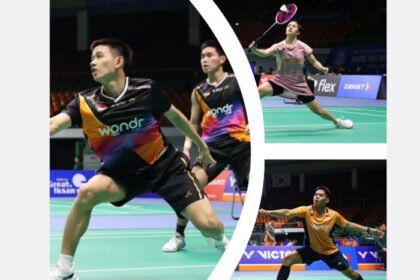 Tiga wakil Indonesia siap menembus semifinal Korea Masters 2025 — Dhinda, Ubed, dan pasangan Raymond/Nikolaus membawa asa Merah Putih di Iksan.