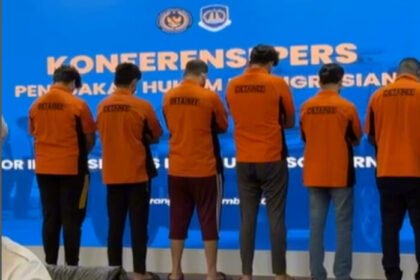 Imigrasi Soekarno-Hatta mengamankan enam WNA diduga palsukan dokumen keimigrasian dalam operasi gabungan 2025.