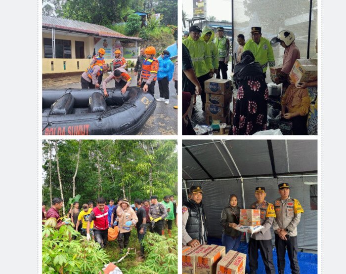 Operasi Kemanusiaan Terbesar di Sumut: Polri Turunkan 1.030 Personel Hadapi 221 Bencana dalam Empat Hari