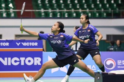Tersingkir di babak awal, tiga ganda putri Indonesia gagal melangkah ke 16 besar Korea Masters 2025.