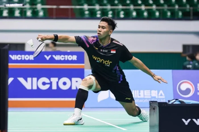 Saut Marcellyno tunjukkan mental juara setelah kalahkan wakil tuan rumah di Korea Masters 2025.