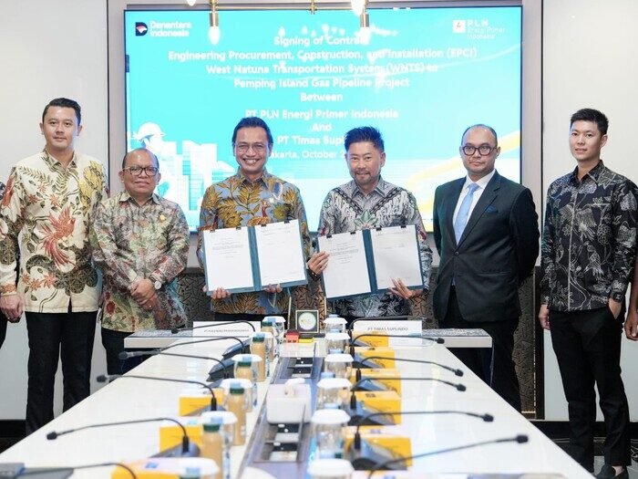 PLN EPI dan Timas Suplindo Teken Kontrak Pipa Gas WNTS–Pemping Perkuat Ketahanan Energi Nasional 1 PLN EPI dan Timas Suplindo resmi teken kontrak pembangunan pipa gas WNTS–Pemping, memperkuat ketahanan energi nasional dari Natuna hingga Batam.