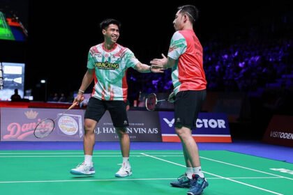 Sabar/Reza tampil heroik di Hylo Open 2025, comeback menakjubkan antar keduanya ke semifinal di Saarbrucken.