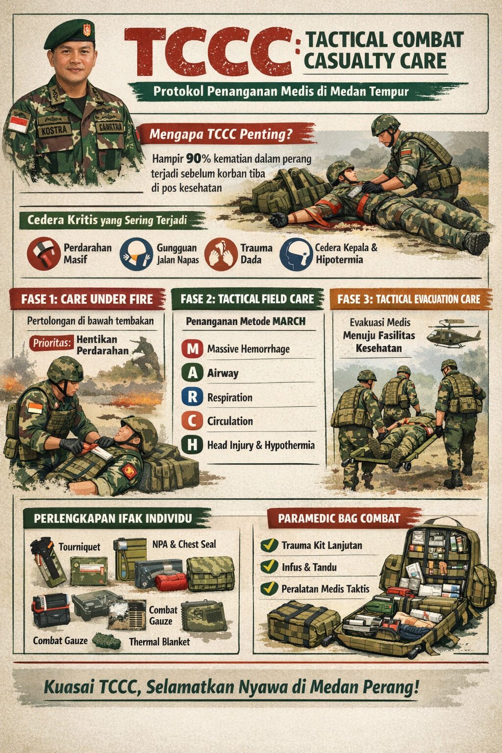 Pelatihan TCCC Militer Dinilai Relevan untuk Keselamatan Jurnalis di Zona Konflik 2 Cakra