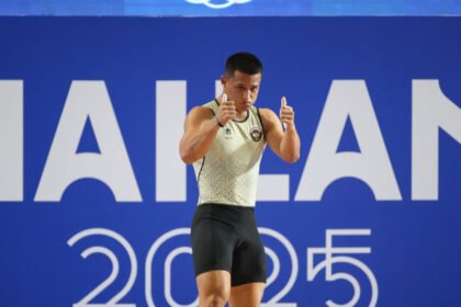 Rizki Juniansyah raih emas SEA Games 2025 (Dok. NOC Indonesia)