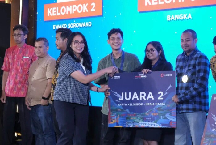 Momen Apresiasi MediaMIND 2025 yang menampilkan para pemenang dari berbagai kategori karya jurnalistik.