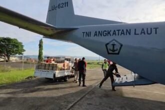 TNI AL Berhasil Landing Perdana Pesawat Casa NC-212 di Bandara Blangkejeren, Gayo Lues
