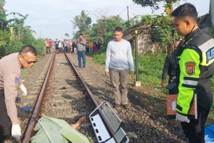 Tersambar Kereta di Perlintasan Liar, Pria 41 Tahun Tewas di Tempat