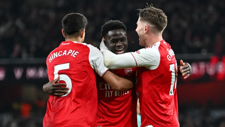 Arsenal Selamat di Menit Akhir, Dua Gol Bunuh Diri Wolves Jaga Puncak Klasemen Liga Premier