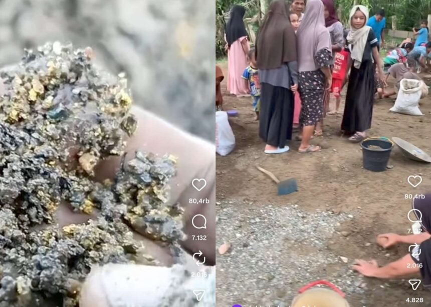 Usai Banjir Bandang, Rumah Warga Aceh Barat Diserbu Butiran Emas