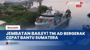 DAPUR UMUM BERGERAK! TNI AD Kirim ADRI LII Bawa Jembatan Bailey ke Sumatera untuk Bencana