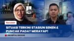 Libur Akhir Tahun Membeludak! Stasiun Senen Ramai Penumpang, Jalur Puncak Bogor Padat Merayap