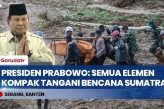 Prabowo Tegaskan Semua Elemen Kompak Tangani Bencana: "TNI, Polri, Relawan Kerja Siang Malam!"