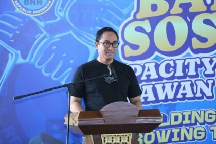 BNN berbagi dan membangun kebersamaan bersama santri Pondok Pesantren Daarul Wasiilah Al-Abror di Megamendung.