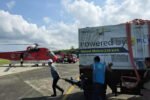 Genset 250 kVA diterbangkan ke RSUD Datu Beru Takengon untuk menjaga layanan medis tetap berjalan pascabencana.