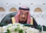 Raja Salman bin Abdulaziz Al Saud saat menyampaikan pesan resmi belasungkawa melalui kantor kerajaan.