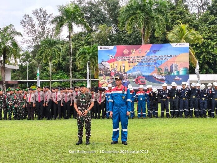 Pastikan Operasional Lancar, Pertamina Gelar Apel Kesiapsiagaan Pengamanan Instalasi Strategis Serentak di 8 Lokasi