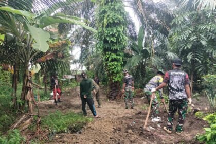 Satgas Gulbencal Kodam I/BB Bangun Jembatan Gantung Garuda, Pulihkan Akses Deli Serdang–Serdang Bedagai