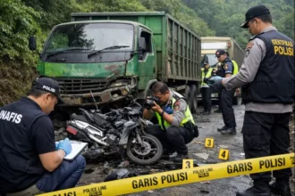 Kecelakaan Lalu Lintas di Cisarua, Dua Anggota Polri Gugur Saat Tugas Kemanusiaan