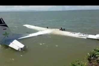 Pesawat Smart Air PK-SNS Jatuh di Perairan Nabire