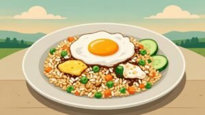 10 Variasi Nasi Goreng Lezat untuk Sarapan Praktis, Cocok Dimasak di Rumah! 4 Ilustrasi hidangan nasi goreng