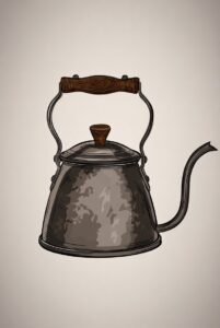 7 Alat Wajib untuk Membuat Kopi V60 di Rumah, Hasilnya Mirip Kafe! 5 Ilustrasi Teko Leher Angsa untuk Kopi V60