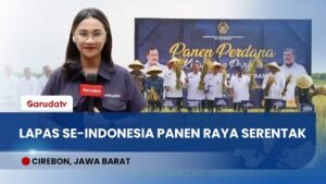 Serentak se-Indonesia! Menimipas Panen Raya di Cirebon, Lapas Siap Pasok Pangan Rakyat