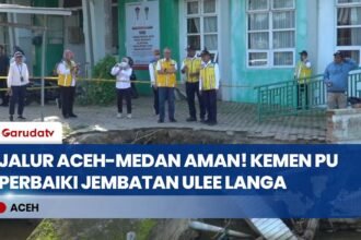 Gercep! Kementerian PU Tangani Jembatan Ulee Langa Aceh Utara Jalur Medan-Aceh Kembali Normal
